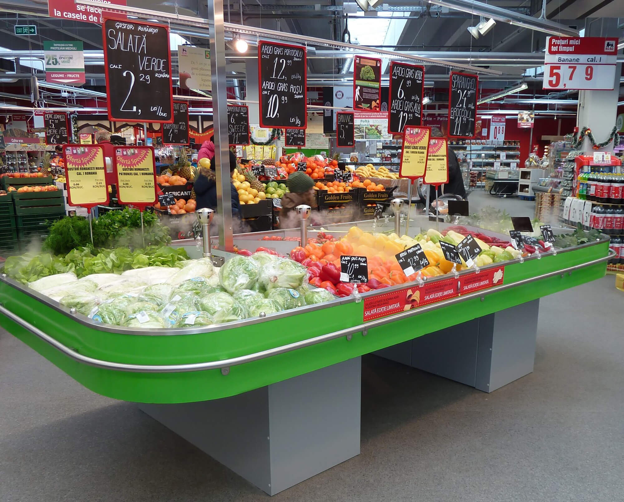 La nébulisation ARECO dans un supermarché