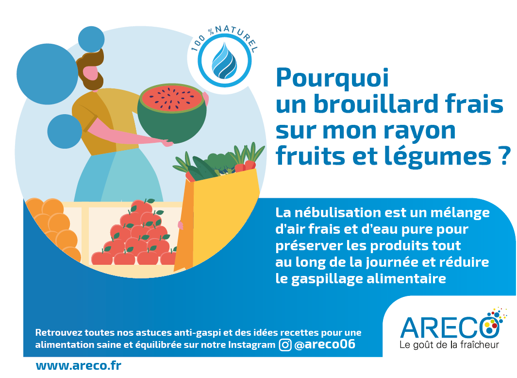 Fiche d'information sur la nébulisation dans les rayons légumes